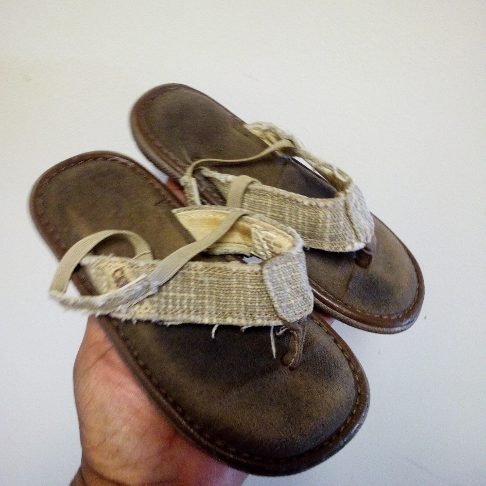 Crevi Toddler Monterey Tan Slingback Sandals Size 10
